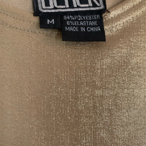 COPY - BEREK collection-Gold shiny smooth sleeveless tank size M brand new no t… - Picture 3 of 4